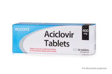 Aciclovir 400mg tablets for Suppression of Genital Herpes