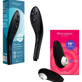 Lovehoney Womanizer Wave Black Bundle