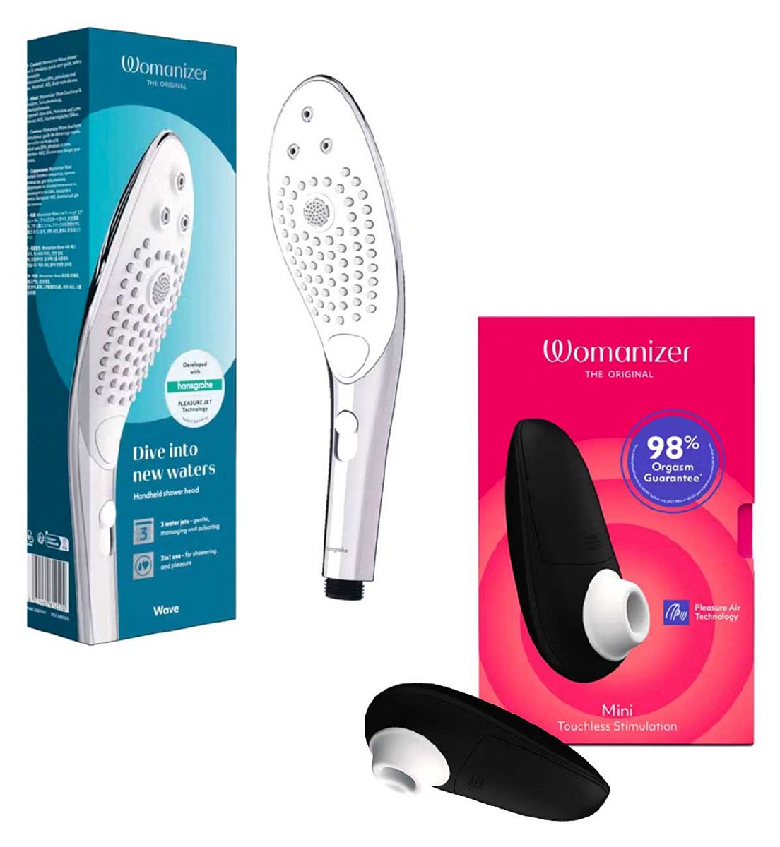 Lovehoney Womanizer Wave Chrome Bundle