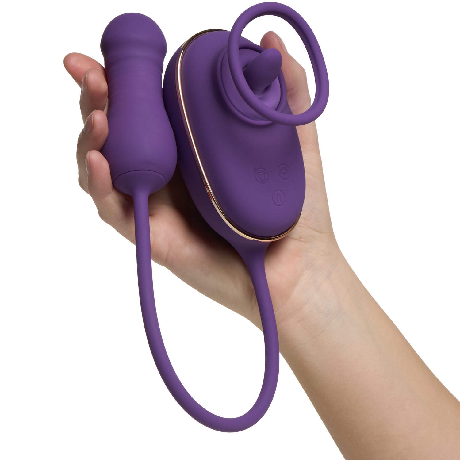 She.E.O Clitoral Licking & Anal Stimulator - Purple