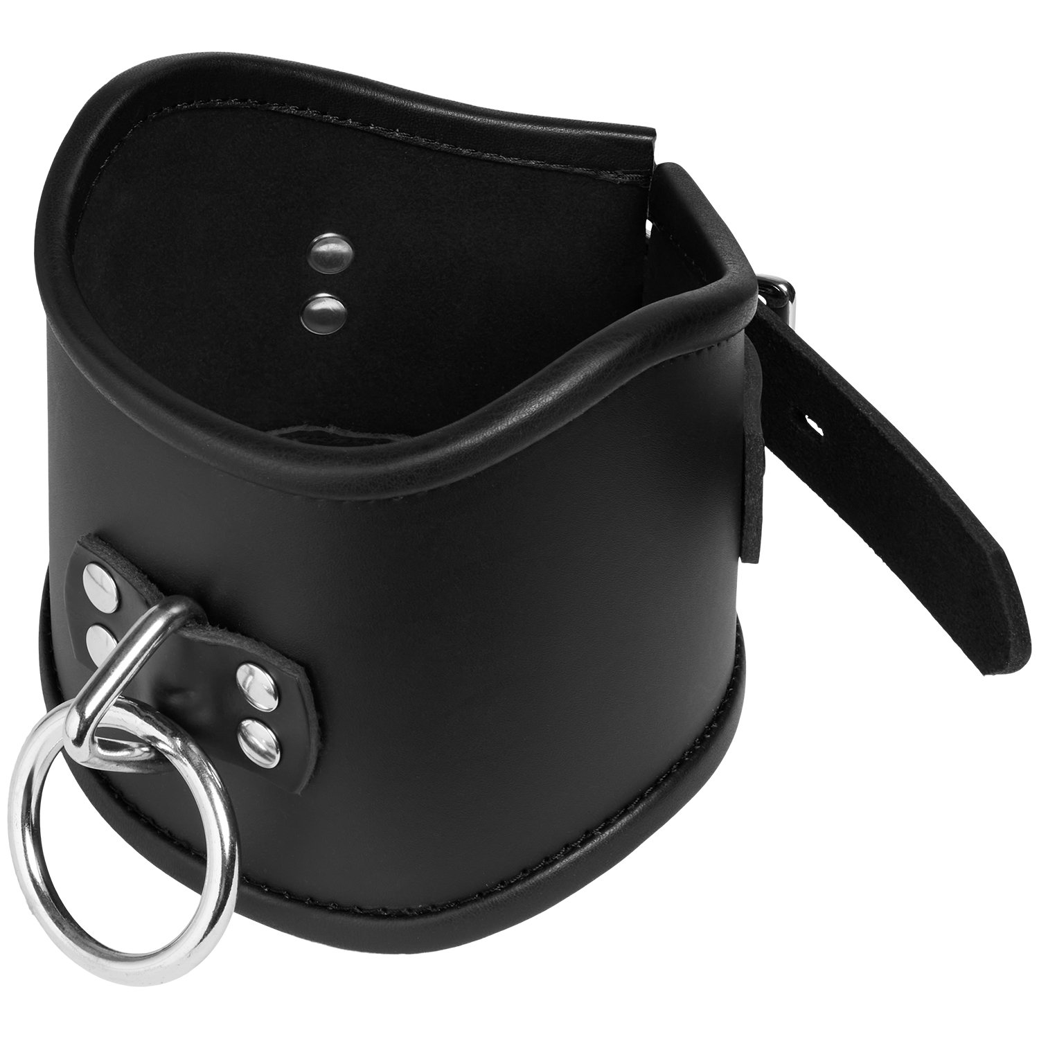 Strict Leather Locking Posture Collar - Black - L