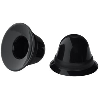 665 Super Silicone Black Nipple Suckers with Travel Case - Black