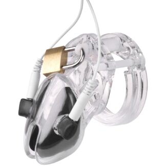 Brutus Electro Chastity Cage - Clear