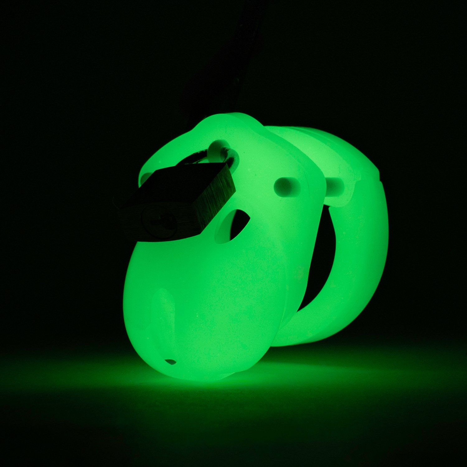 CB-X Mini-Me Glow in the Dark Chastity Cock Cage Kit - Neon
