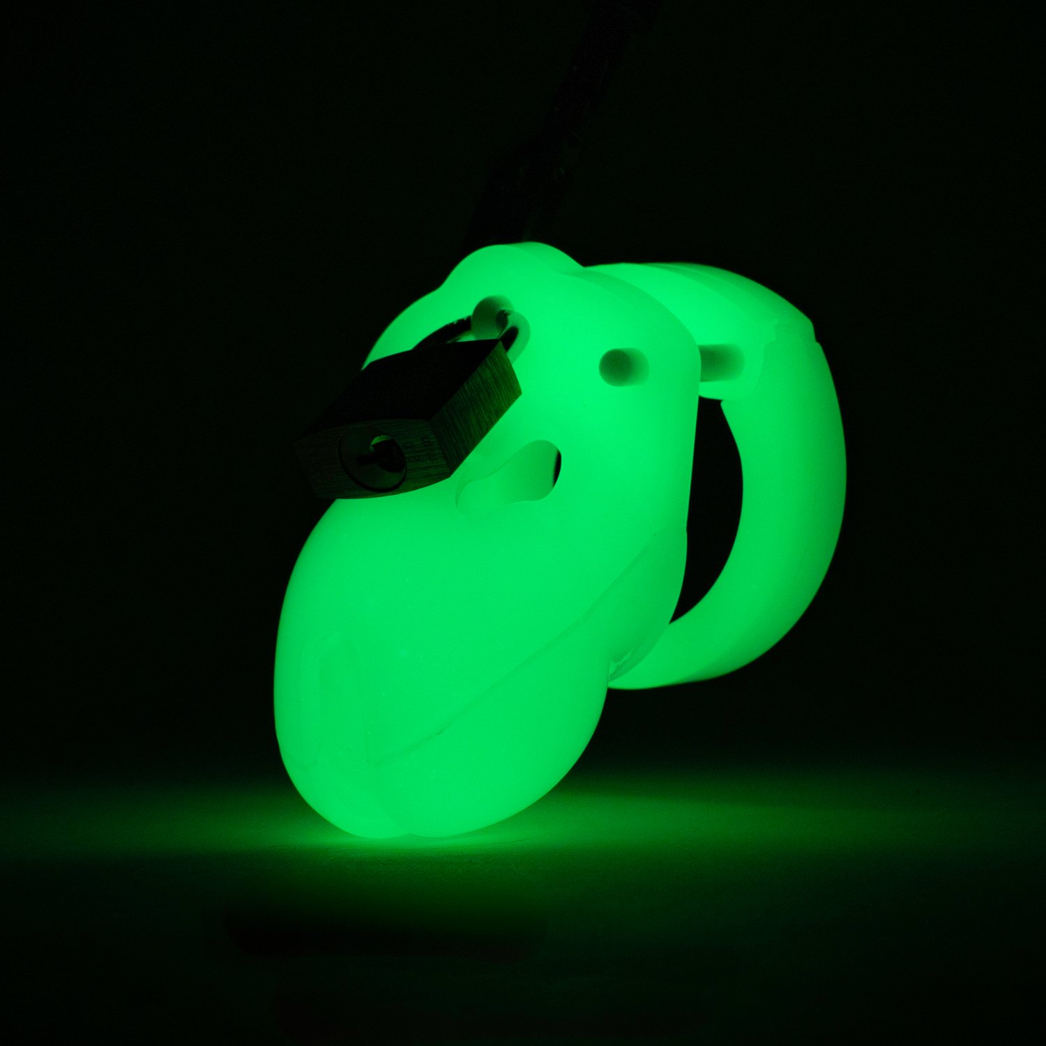 CB-X Mr. Stubb Glow in the Dark Chastity Cock Cage - Neon