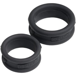 Fantasy C-Ringz Max Width Silicone Rings - Black