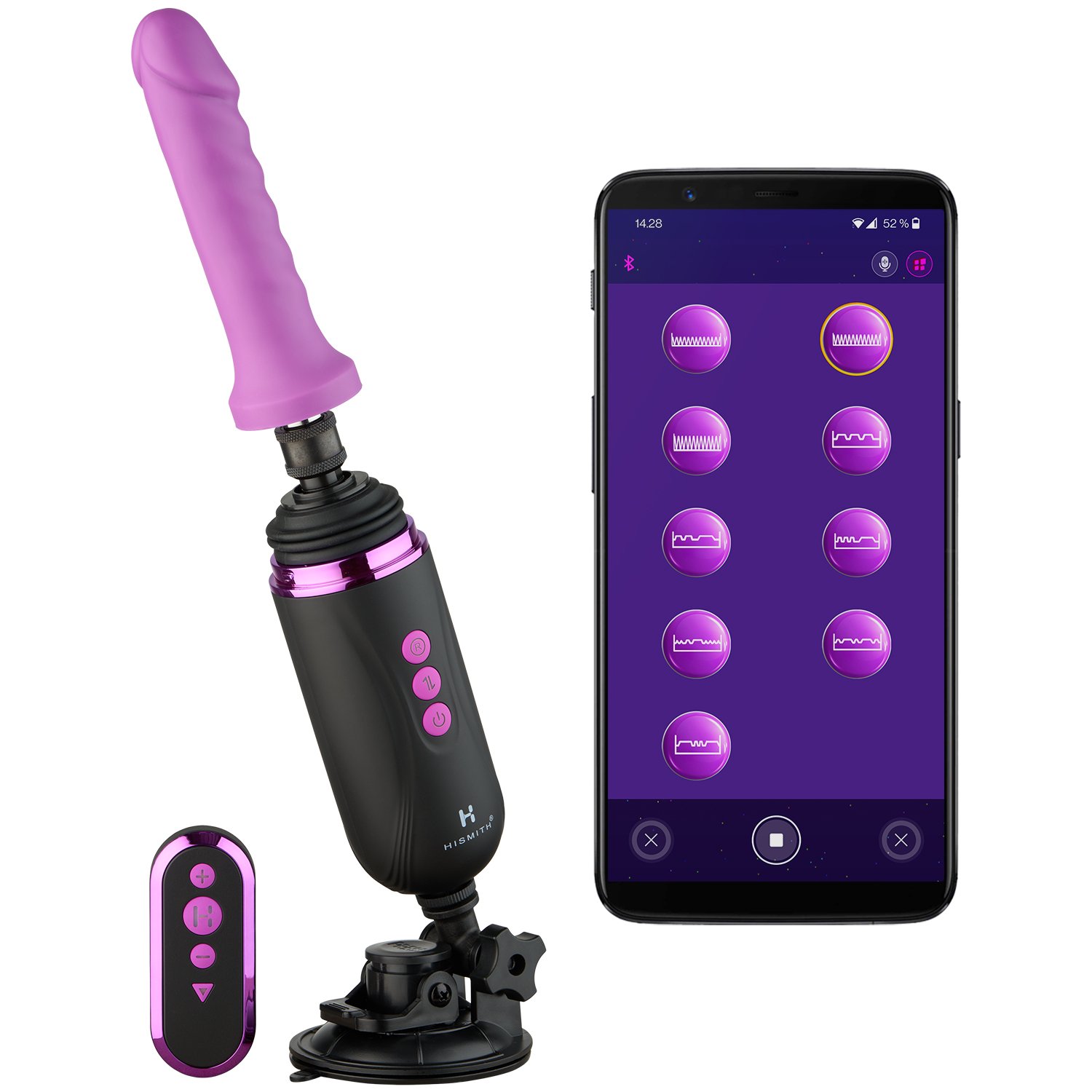 Hismith Premium Capsule Sex Machine Wireless - Purple