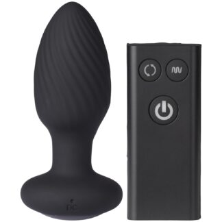 Nexus Tornado Remote Controlled Rotating Anal Plug - Black
