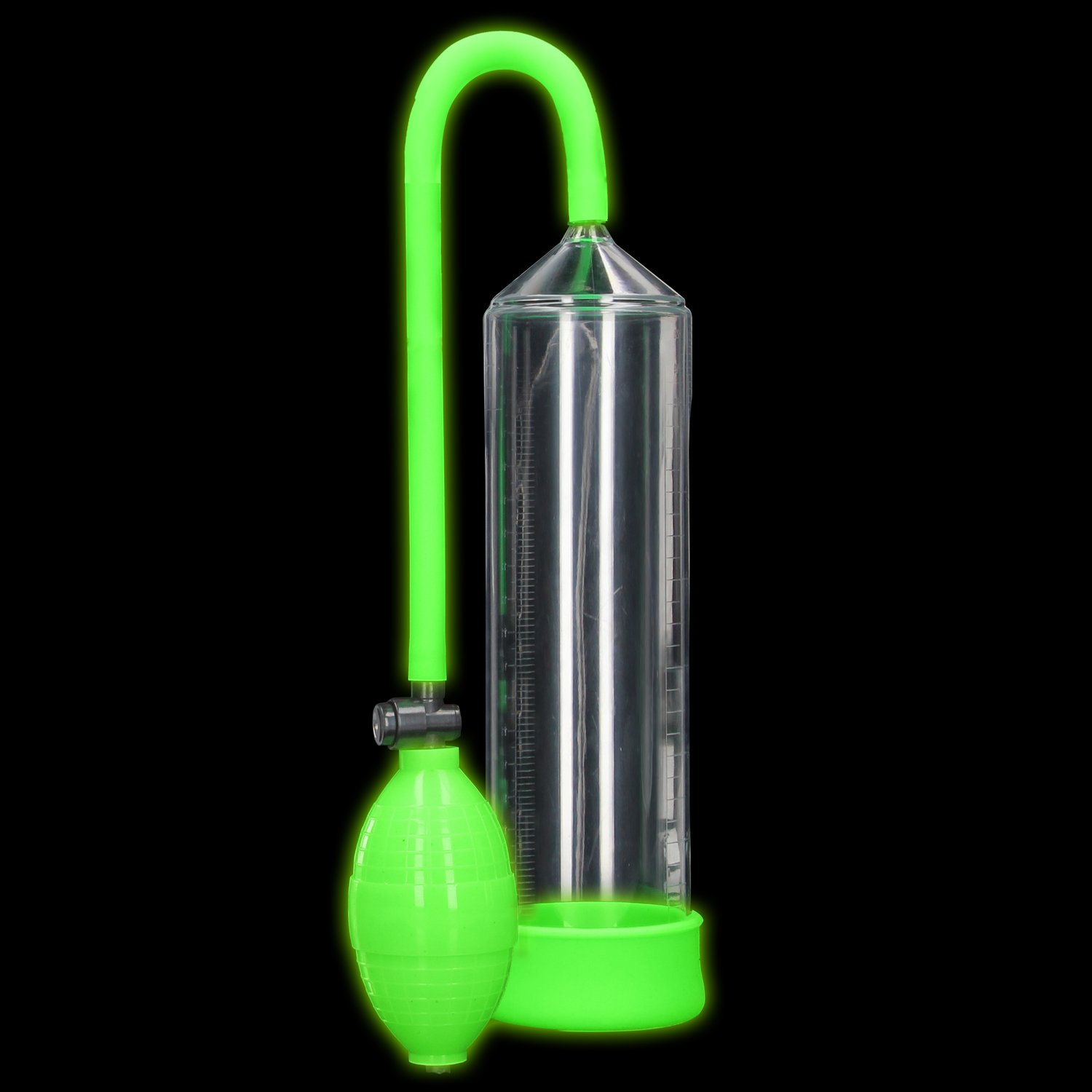 Ouch! Glow in the Dark Classic Penis Pump - Green