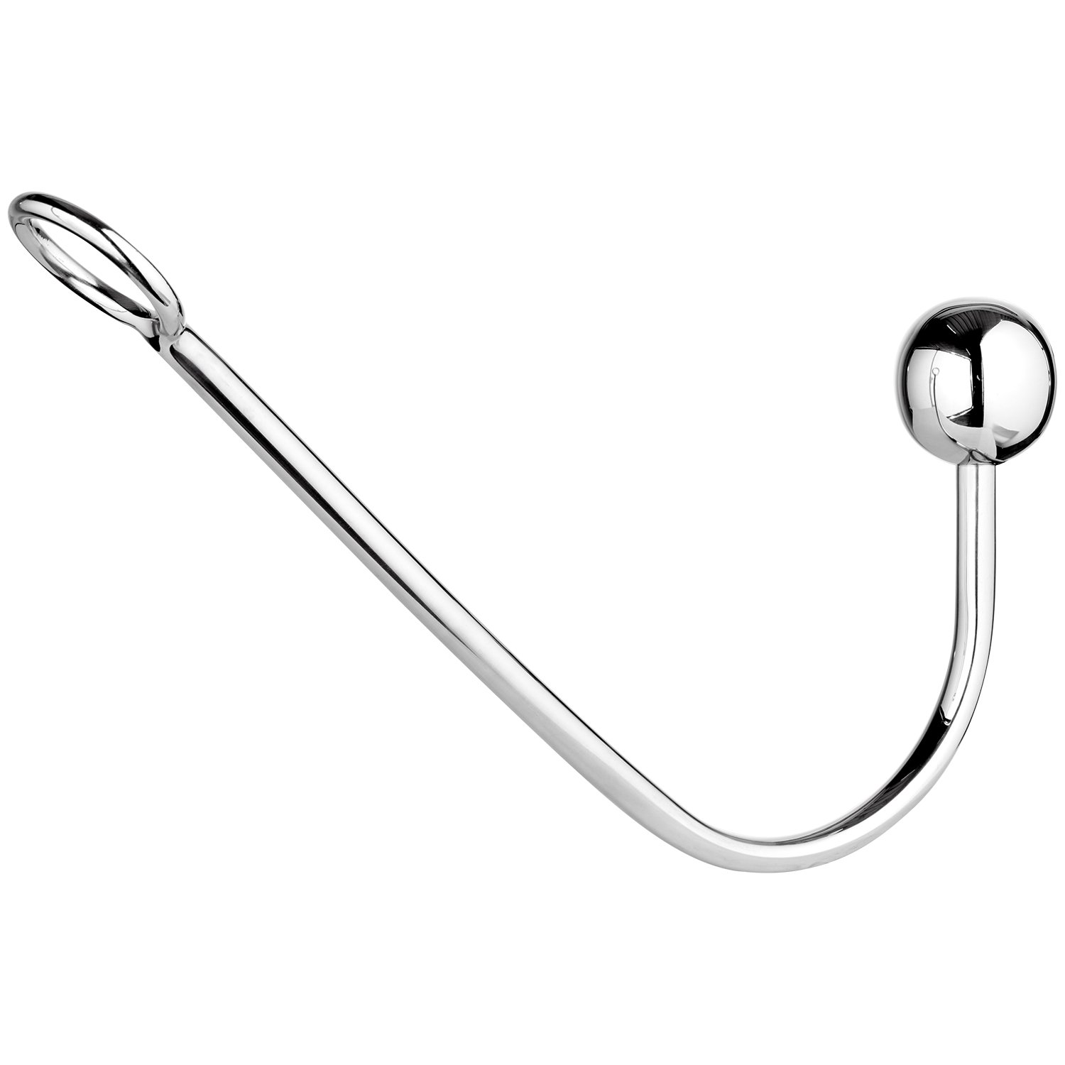 Rimba Bondage Metal Anal Hook Large - Silver