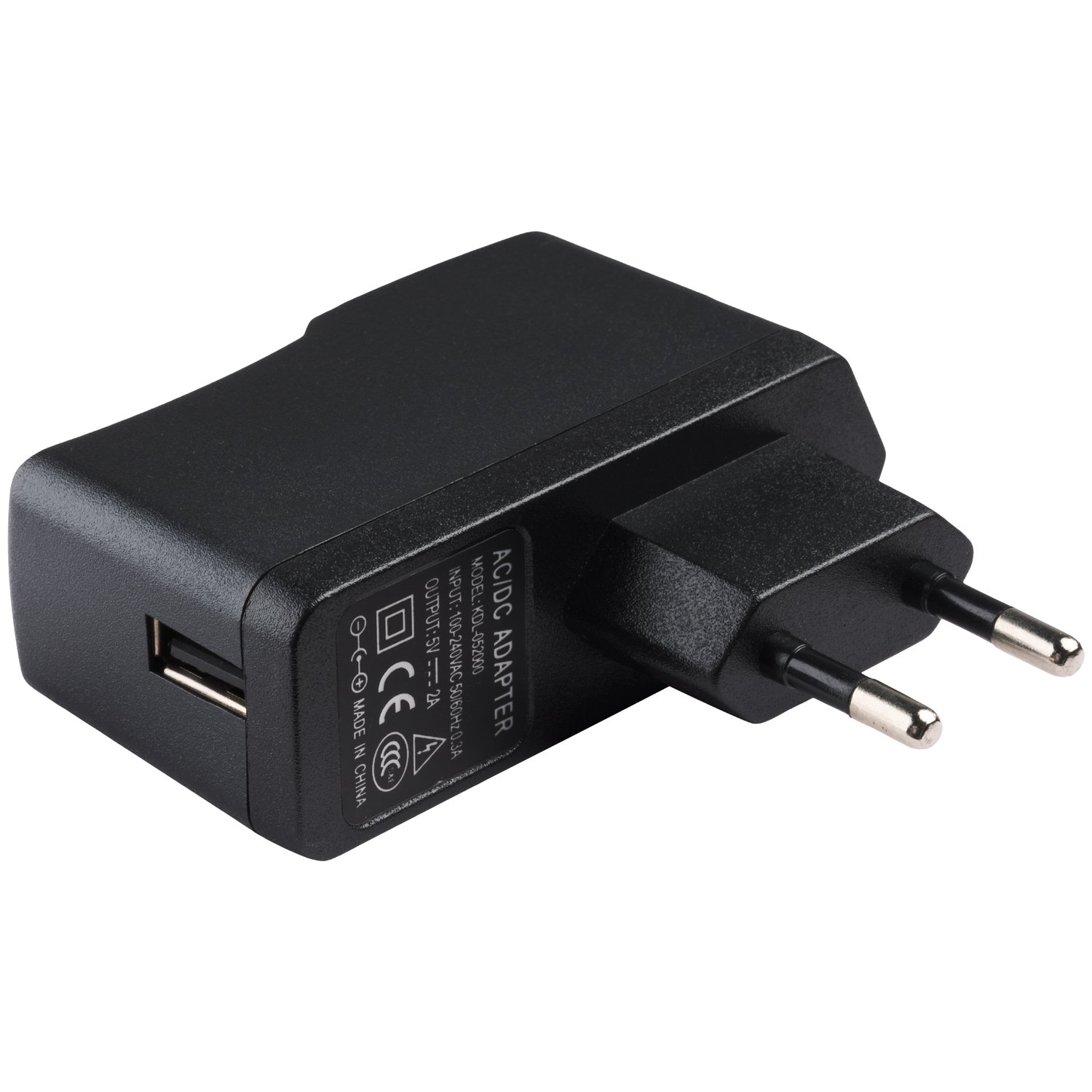 Rimba USB to EU AC Adapter - Black
