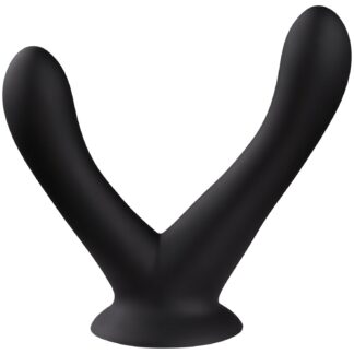 Sinful Double Joy Silicone Double Dildo - Black