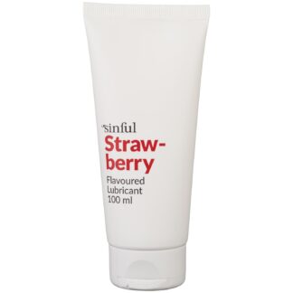 Sinful Strawberry Flavoured Lubricant 100 ml - Clear
