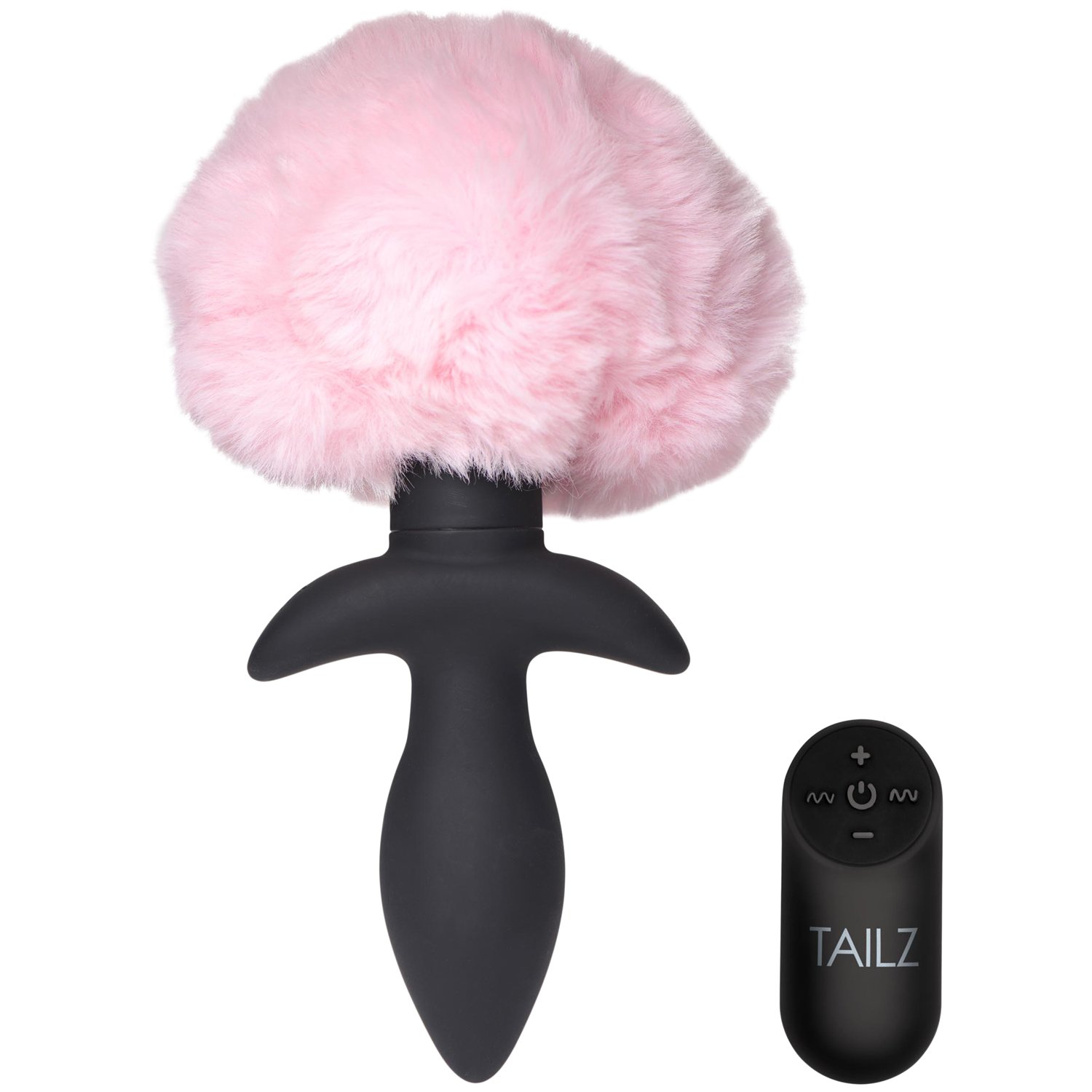 Tailz Remote-controlled Wagging Vibrating Bunny Tail Butt Plug - Pink