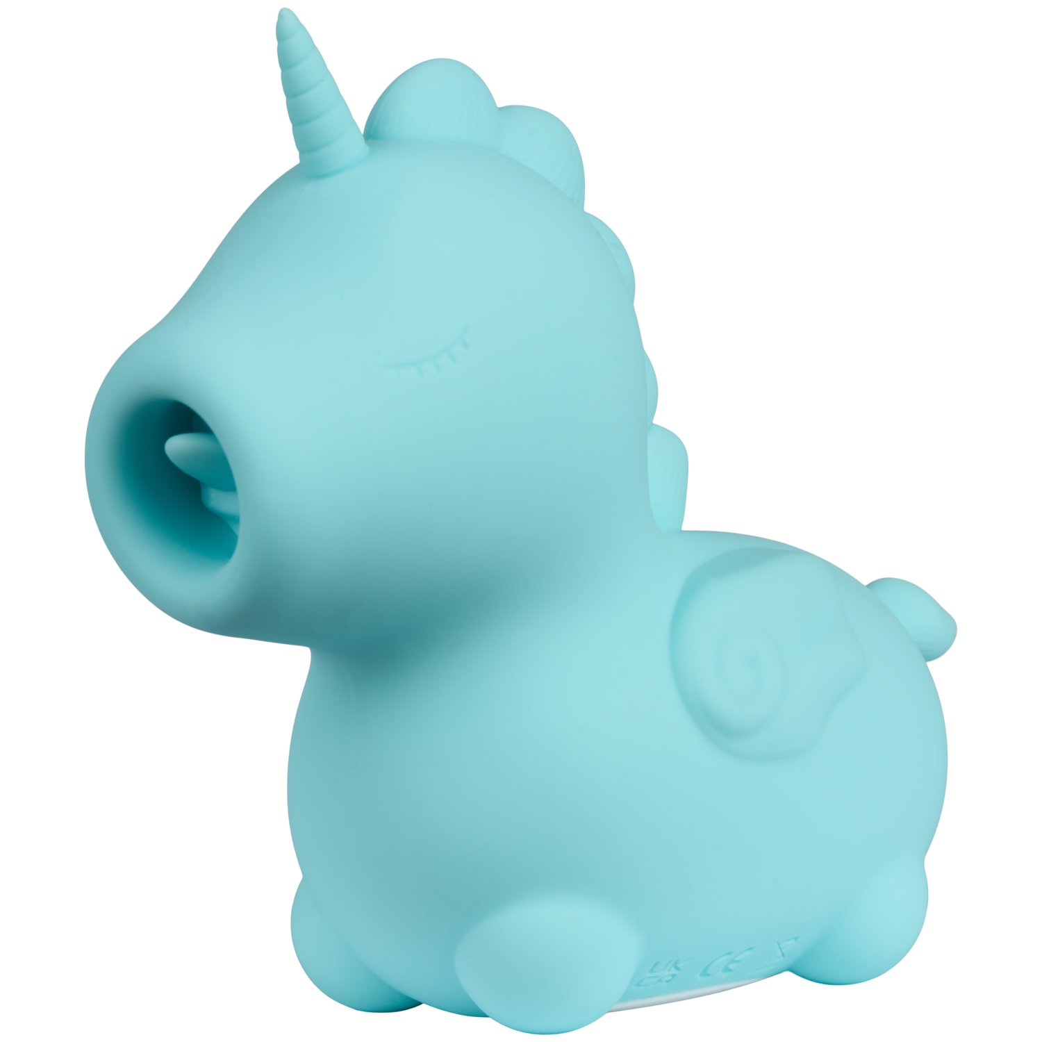 Unihorn Mount'n Peak Unicorn Tongue Vibrator - Blue