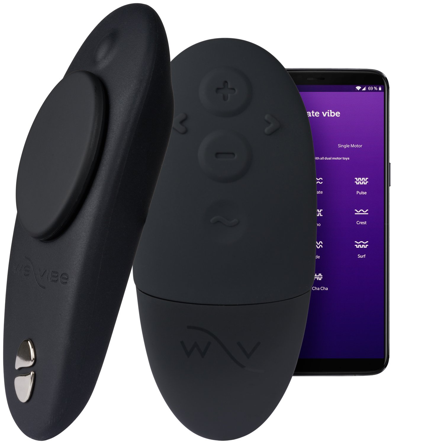 We-Vibe Moxie+ Remote-controlled Panty Vibrator - Black
